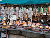 Souvenir Stall at Venetian Harbour, City of Chania, Crete, Greek Islands, Greece, Europe