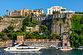 Pleasure boat, Sorrento, Bay of Naples, Campania, Italy, Mediterranean, Europe