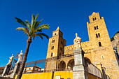 Cathedral of Cefalu, Roman Catholic Basilica, Norman architectural style, UNESCO World Hertiage Site, Province of Palermo, Sicily, Italy, Mediterranean, Europe