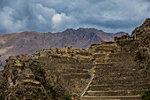 Ollantaytambo agricultural terraces, Peru, South America