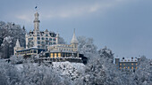 Chateau Gutsch in winter, Lucerne, Switzerland, Europe