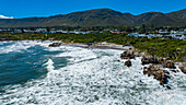 Aerial of Hermanus, Western Cape Province, South Africa, Africa