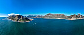Panorama von Hout Bay, Kapstadt, Kap-Halbinsel, Südafrika, Afrika