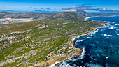 Luftaufnahme vom Kap der Guten Hoffnung, Kapstadt, Südafrika, Afrika