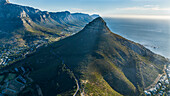 Aerial of the Lion's Head, Cape Town, South Africa, Africa
