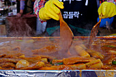 Kimchi, ein traditionelles koreanisches Gericht aus fermentiertem Gemüse, Südkorea, Asien