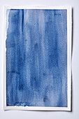 Abstrakte blaue Aquarellmalerei