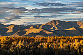 USA, Idaho, Bellevue, Hills in sunlight in Fall near Sun Valley