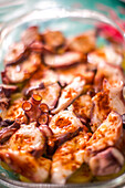 Traditional Pulpo a La Gallega Served on Plate