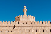 Details der Architektur des Forts von Nizwa. Nizwa, Oman.