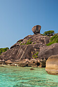 The clear water and rocks of Ko Miang island. Phang Nga, Thailand