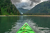 USA, Alaska, Tongass National Forest. Kayaking on Red Bluff Bay.