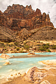 USA, Arizona, Grand-Canyon-Nationalpark. Stromschnellen am Little Colorado River.