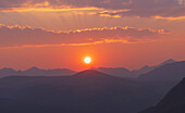 Colorado mountain sunset