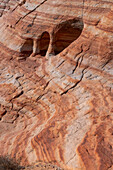 USA, Nevada. Abstract lines in the sandstone, Valley of Fire State Park.