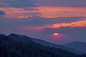 Sunset from Morton Overlook, Great Smoky Mountains National Park, North Carolina