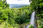 USA, Virginia, Hot Springs. Waterfall in the countryside