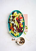 Tex-Mex salad with avocado and beans