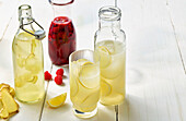 Lemonade and raspberry spritzer