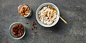 Bircher muesli with almonds and sultanas