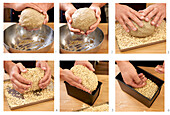 Making wholemeal bread with rolled oats