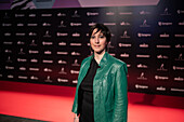 Silvia Nogales auf dem roten Teppich bei den MIN Independent Music Awards 2024, Zaragoza, Spanien