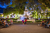 Der Zentralpark von Antigua Guatemala zur Weihnachtszeit