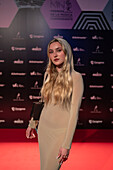 Sängerin und Komponistin Maria Hein auf dem roten Teppich bei den MIN Independent Music Awards 2024, Zaragoza, Spanien