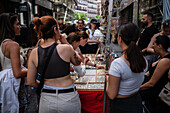 El Rastro in La Latina, Madrid's oldest and most iconic street market, Spain