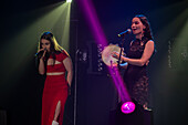 Fillas de Cassandra, Galician musical duo formed in 2022 by María SOA and Sara Faro, perform live at the MIN Independent Music Awards 2024, Zaragoza, Spain