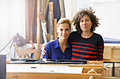 Portrait of Female Employees at Embroidery Design Studio