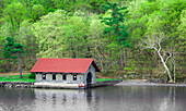 Bootshaus, Esopus Island, Hudson River, New York, USA