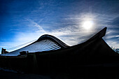 Ingalls Rink, Silhouette, Außenansicht, Universität Yale, New Haven, Connecticut, USA