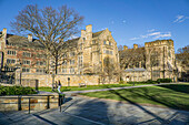 Anne T. & Robert M. Bass Bibliothek, Außenansicht, Yale Universität, New Haven, Connecticut, USA