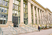 Law School Library, exterior view, Harvard University, Cambridge, Massachusetts, USA