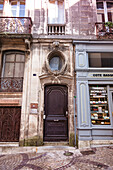 Bayonne,France - 06 September 2019 - Facade of a house in the city of Bayonne.