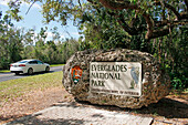 USA. Florida. Everglades National Park. Haupteingang.