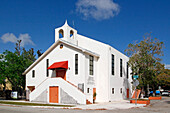 USA. Florida. Miami. Coconut Grove-Viertel. Baptistenkirche.