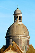 Seine et Marne. Provins,medieval city,collegiate Saint-Quiriace. The dome.