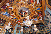 France. Seine et Marne. Castle of Vaux le Vicomte. The chamber of the muses. The ceilings.