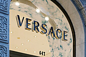 USA. New York city. Manhattan. The fifth avenue. The Versace shop.