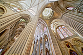 France. Normandy. Department of Manche. Coutances. Coutances Cathedral. The ceilings.