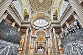 Frankreich. Paris. 5. Bezirk. Das Pantheon. Fast leeres Museum. Covidische Periode.