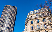 Paris Montparnasse,14eme arrondissement,Tour Montparnasse and building Place Edgar Quinet