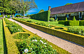Frankreich,Perigord Noir,Dordogne,Jardins du Manoir d'Eyrignac (Historisches Denkmal),Weißer Garten