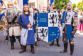 Spain,Rioja,Medieval Days of Briones (festival declared of national tourist interest),participants dressed as knights