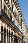 France,Paris,75,1st arrondisseement,Rue de Rivollli,facades of the buildings