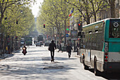 France,Paris,75,17th arrondissement,Avenue de Clichy, spring morning