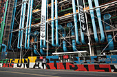 France,Paris,1st district,Centre Georges Pompidou during repair work,september 2019,arch. Renzo Piano,Richard Rogers and Gianfranco Franchini