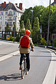 Frankreich,Nantes,44,Cours des 50 Otages,Radfahrer,Mai 2021.